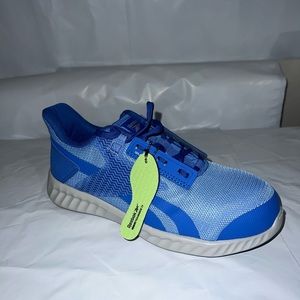 Reebok Womens Sublite Legend Sky Blue/White Safety Shoes Size 8 (extra Wide)